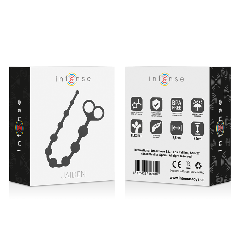INTENSE - PERLINE ANALI DI JAIDEN NERE - INTENSE ANAL TOYS | Lingerie Harness Boutique