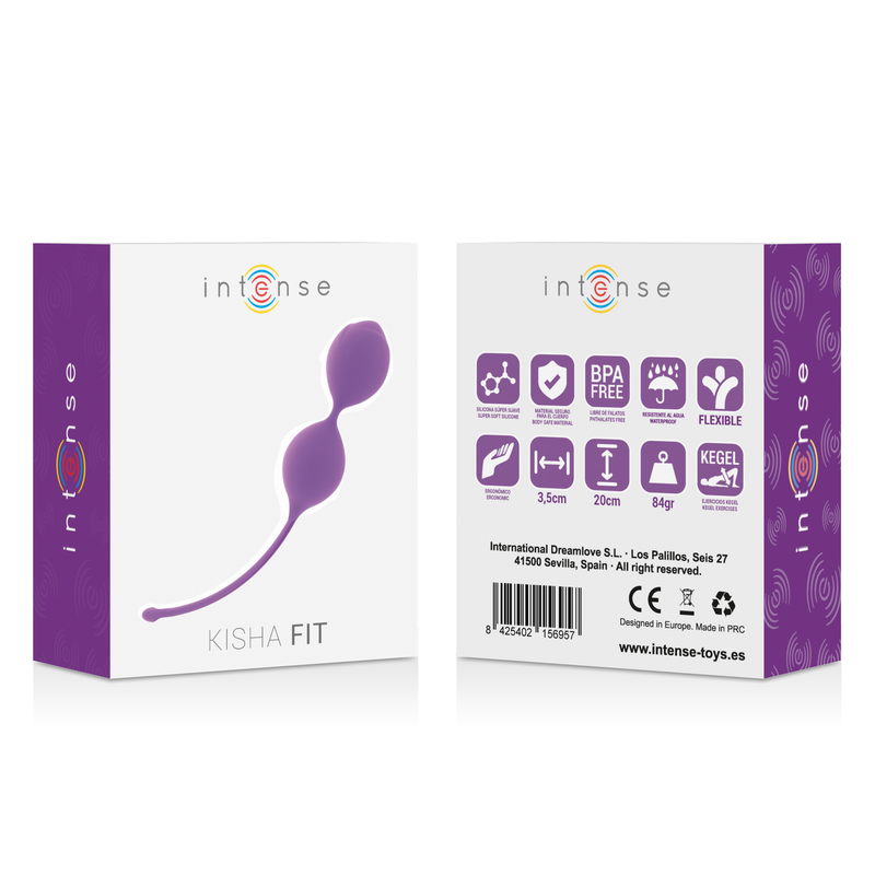 INTENSE - KISHA FIT IN SILICONE KEGEL LILLA - INTENSE HEALTH & FUN | Lingerie Harness Boutique