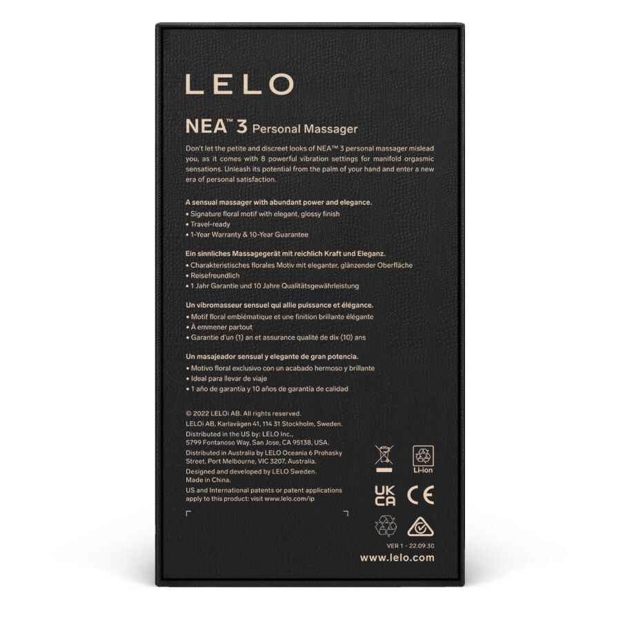 LELO - MASSAGGIATORE PERSONALE NEA 3 - BLU - LELO | Lingerie Harness Boutique