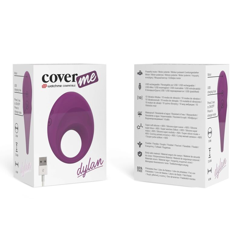 COVERME - ANELLO RICARICABILE DYLAN COMPATIBILE CON TECNOLOGIA WIRELESS WATCHME - COVERME | Lingerie Harness Boutique