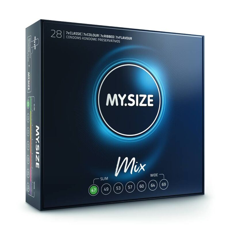 MY SIZE - MIX PRESERVATIVI 47 MM 28 UNIT - MY SIZE MIX | Lingerie Harness Boutique
