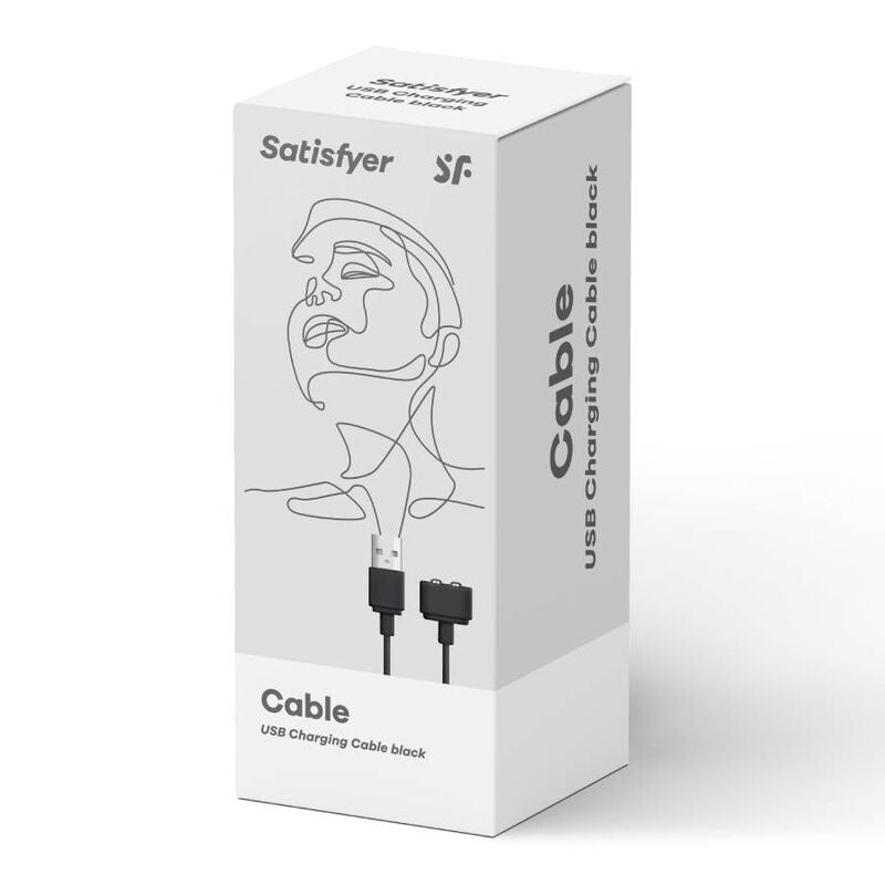 SATISFYER - CAVO DI RICARICA NERO - SATISFYER | Lingerie Harness Boutique