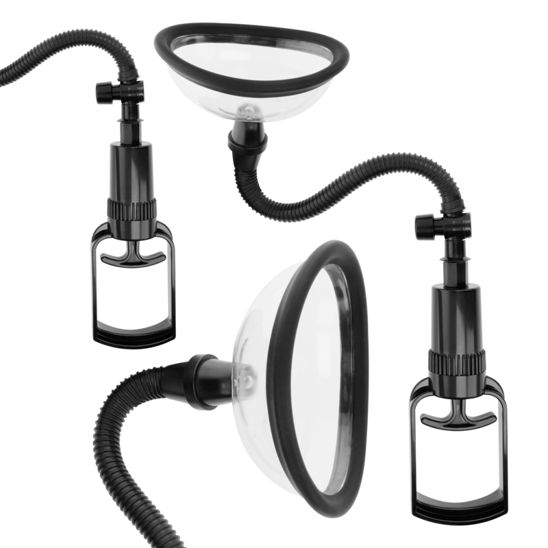 INTENSE - PUMP POMPA MANUALE VAGINALE CON DUE COPPE INTERCAMBIABILI - INTENSE PUMP | Lingerie Harness Boutique