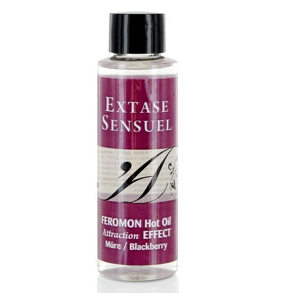 EXTASE SENSUAL - OLIO DA MASSAGGIO EFFETTO RISCALDANTE AI FEROMONI DI MORA 100 ML - EXTASE SENSUAL | Lingerie Harness Boutique