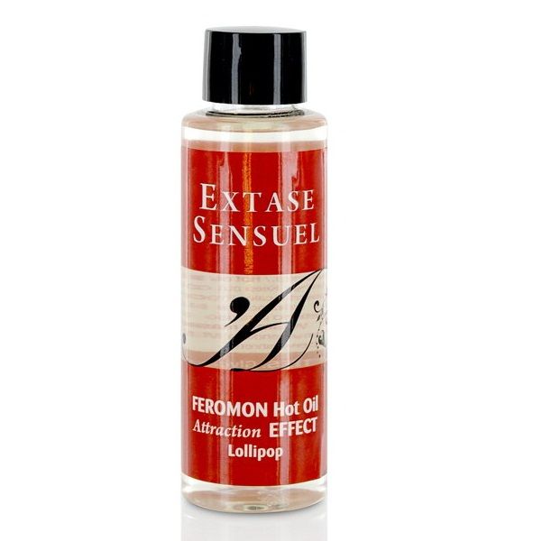 EXTASE SENSUAL - OLIO DA MASSAGGIO EFFETTO CALORE AI FEROMONI PIRULET 100 ML - EXTASE SENSUAL | Lingerie Harness Boutique