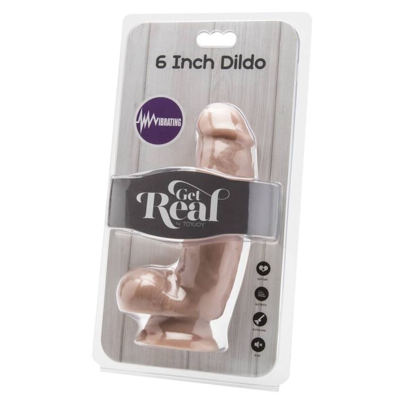 GET REAL - DILDO 12 CM CON VIBRATORE PER SFERE - GET REAL | Lingerie Harness Boutique