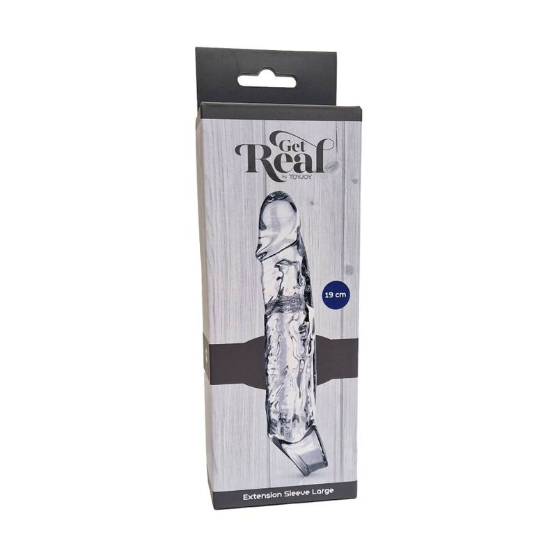 GET REAL - ESTENSIONE LUNGA 19 CM TRASPARENTE - GET REAL | Lingerie Harness Boutique
