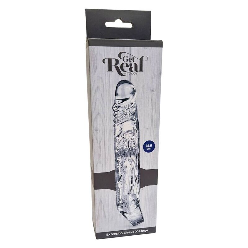 GET REAL - MANICOTTO DI ESTENSIONE XLARGE TRASPARENTE - GET REAL | Lingerie Harness Boutique