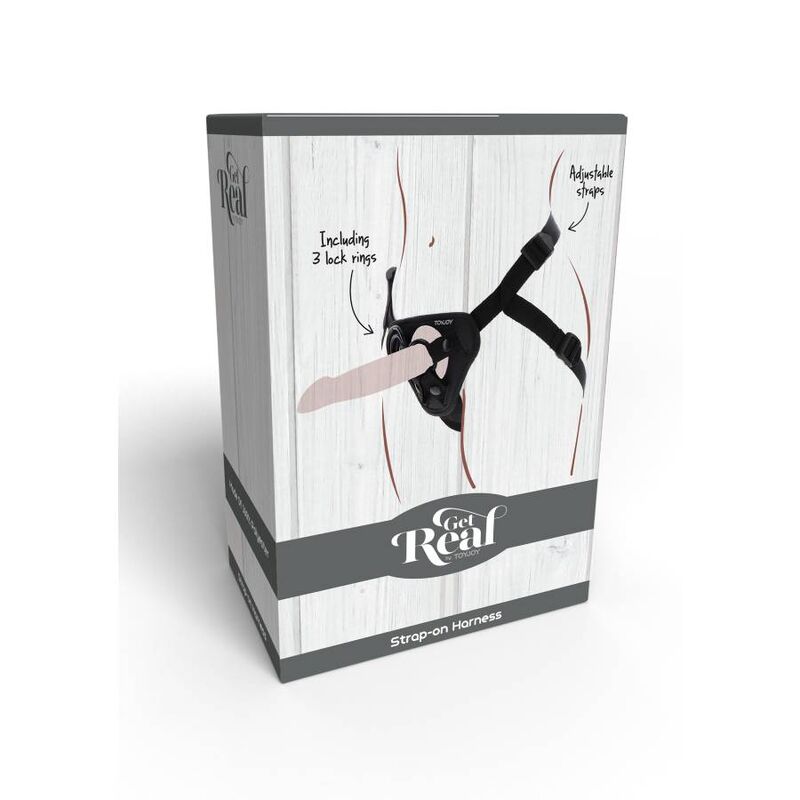 GET REAL - IMBRAGATURA CON CINTURINO NERA - GET REAL | Lingerie Harness Boutique