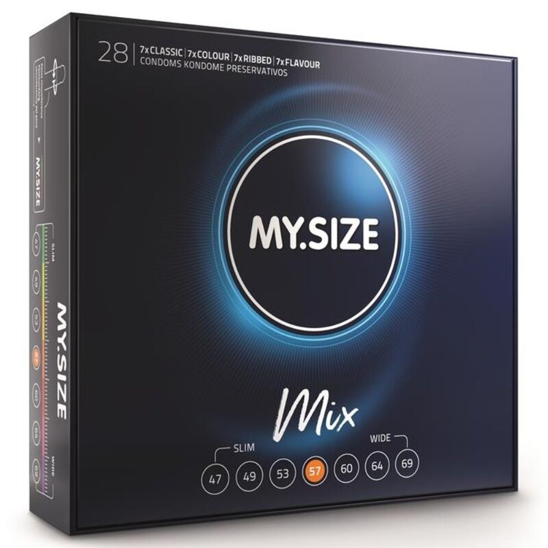 MY SIZE - MIX PRESERVATIVI 57 MM 28 UNIT - MY SIZE MIX | Lingerie Harness Boutique