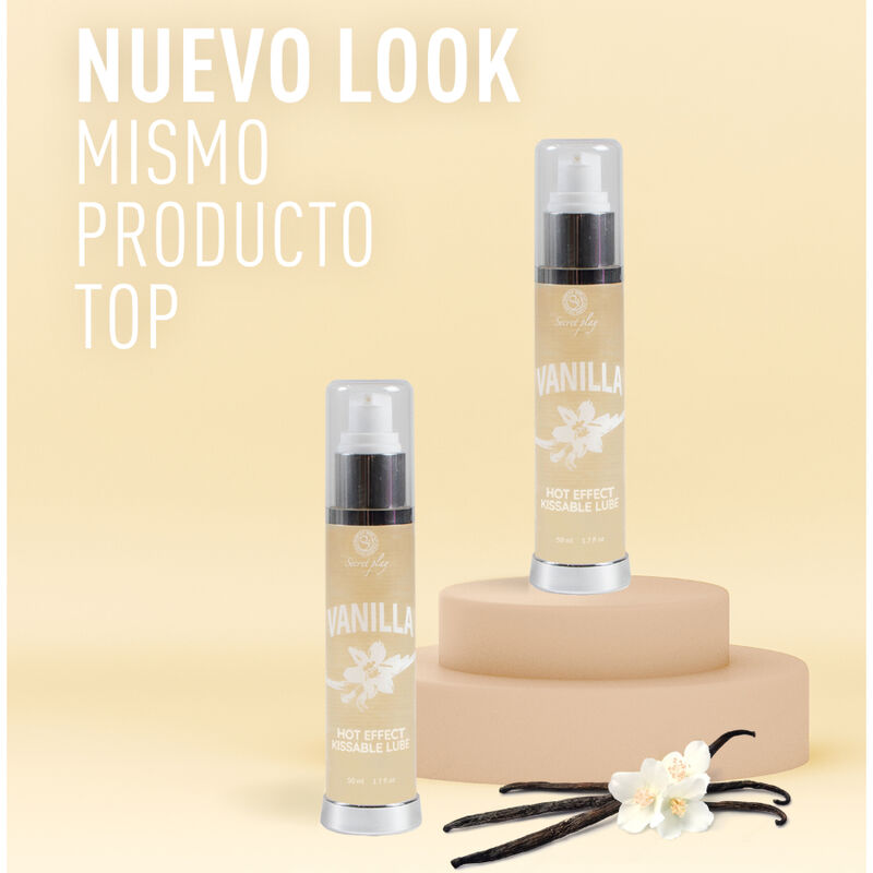 SECRETPLAY - LUBRIFICANTE 2-1 EFFETTO CALORE VANIGLIA 50 ML - SECRETPLAY COSMETIC | Lingerie Harness Boutique