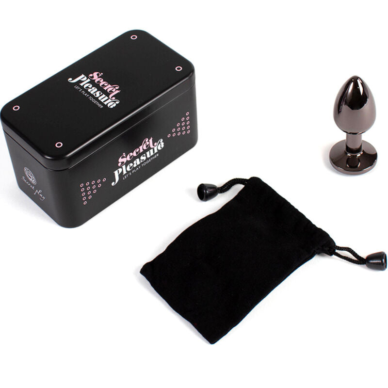 SECRETPLAY - BUTT PLUG GUNMETAL TAGLIA PICCOLA 7 CM - SECRETPLAY TOYS | Lingerie Harness Boutique