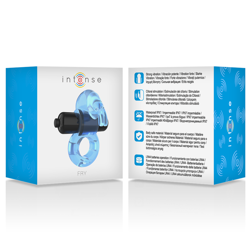 INTENSE - ANELLO VIBRANTE FRY BLU - INTENSE COUPLES TOYS | Lingerie Harness Boutique
