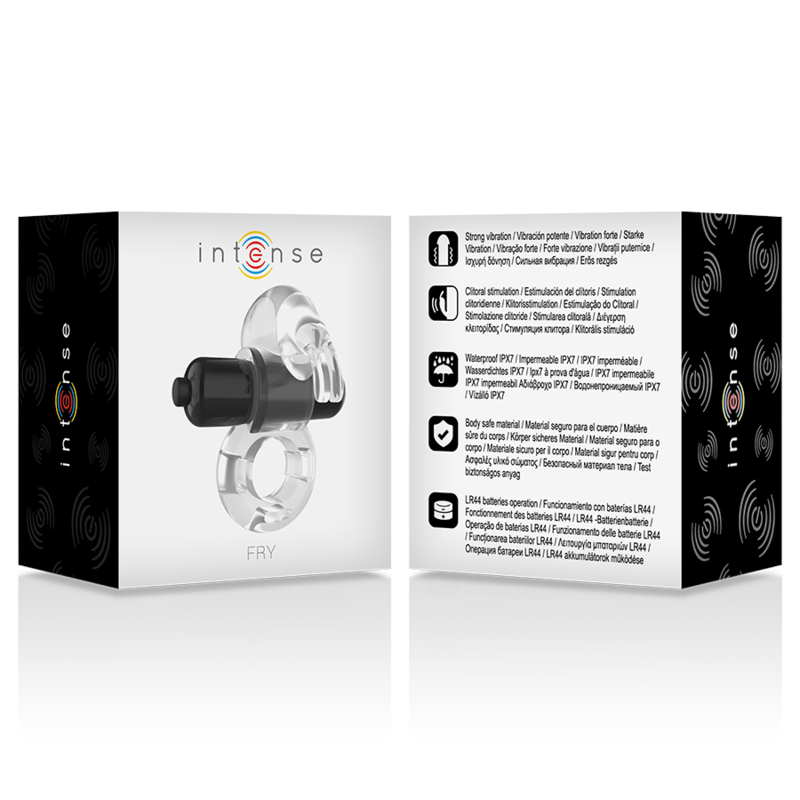 INTENSE - FRY ANELLO VIBRANTE TRASPARENTE - INTENSE COUPLES TOYS | Lingerie Harness Boutique