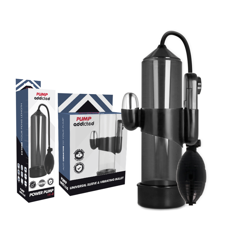 PUMP ADDICTED - VIBRATORE RX3 NERO - PUMP ADDICTED | Lingerie Harness Boutique