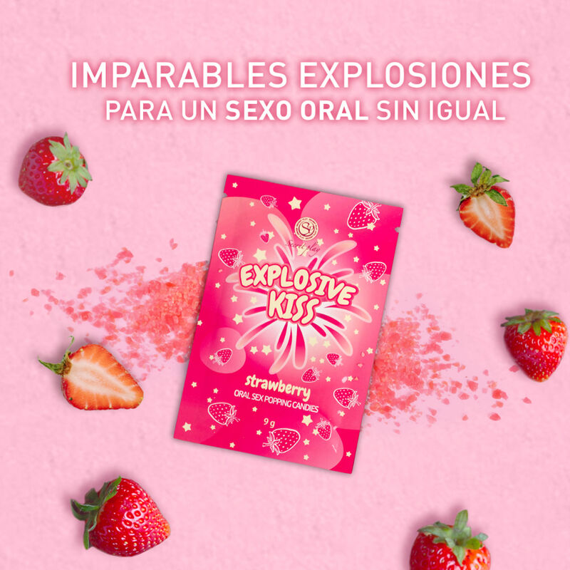 SECRETPLAY - CARAMELLE ESPLOSIVE ALLA FRAGOLA - SECRETPLAY COSMETIC | Lingerie Harness Boutique