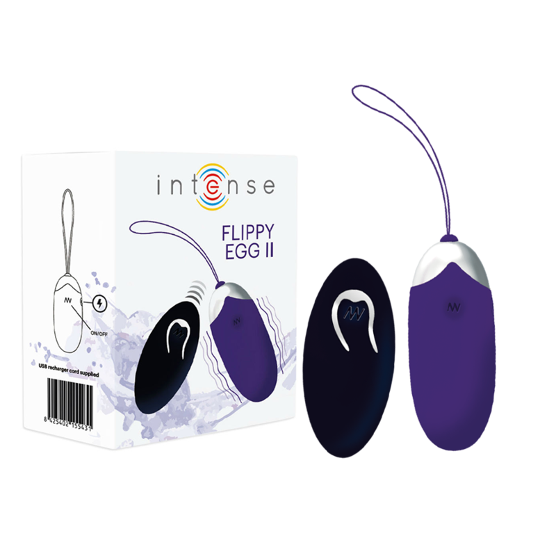 INTENSE - UOVO VIBRANTE FLIPPY II CON TELECOMANDO VIOLA - INTENSE COUPLES TOYS | Lingerie Harness Boutique