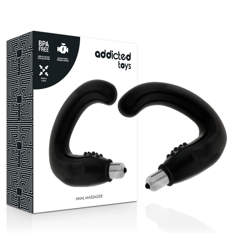 ADDICTED TOYS - MASSAGGIATORE ANALE NERO - ADDICTED TOYS | Lingerie Harness Boutique