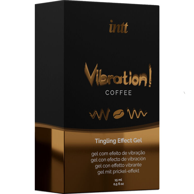 INTT - POTENTE GEL LIQUIDO VIBRANTE STIMOLANTE INTIMO CAFFÈ 15ML - INTT UNISEX AROUSAL GEL | Lingerie Harness Boutique
