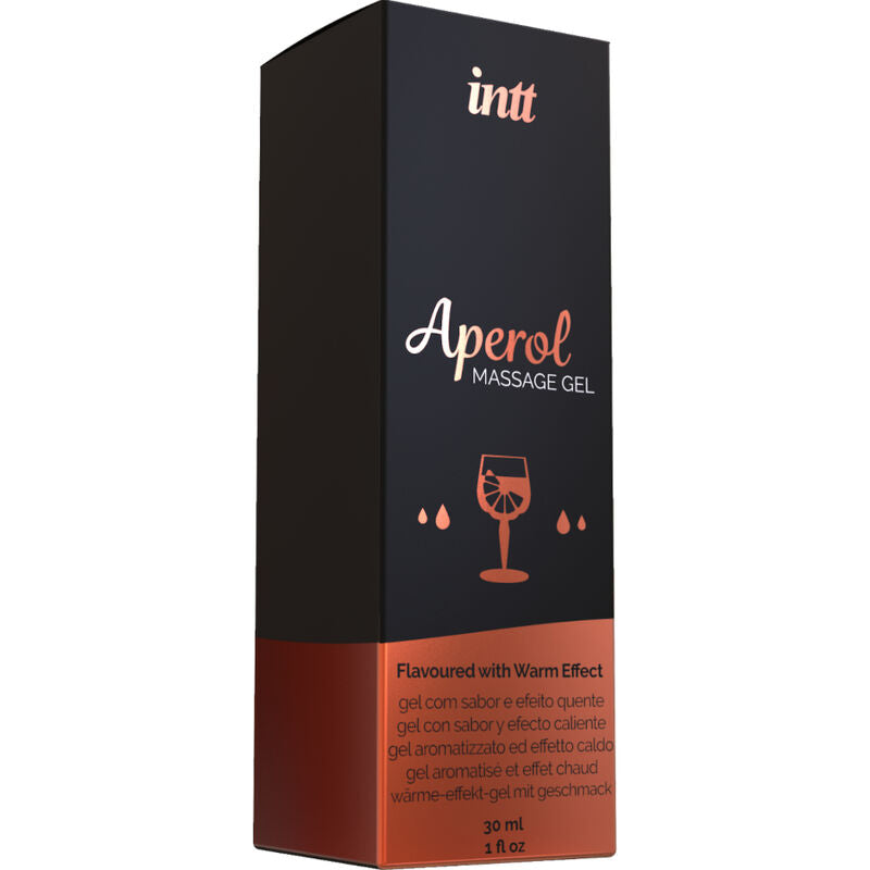 INTT MASSAGE & ORAL SEX - GEL DA MASSAGGIO APEROL EFFETTO CALORE INTENSO - INTT MASSAGE & ORAL SEX | Lingerie Harness Boutique