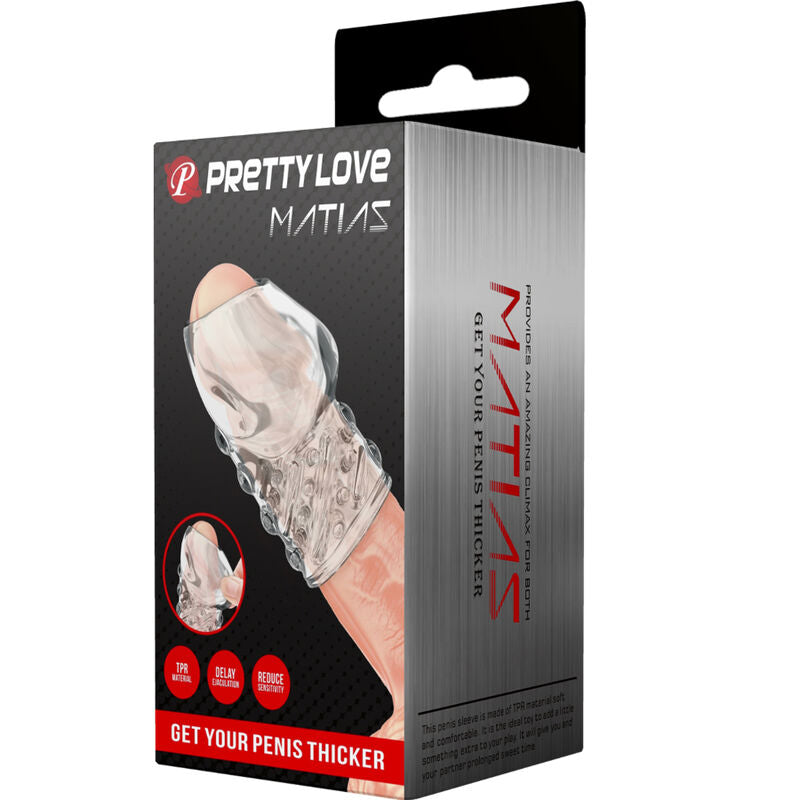 PRETTY LOVE - MATIAS SPESSORE PER PENE TRASPARENTE - PRETTY LOVE MALE | Lingerie Harness Boutique