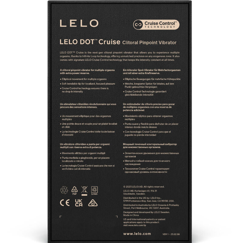 LELO - STIMOLATORE PER CLITORIDE DOT CRUISE ARANCIONE OCRA - LELO | Lingerie Harness Boutique