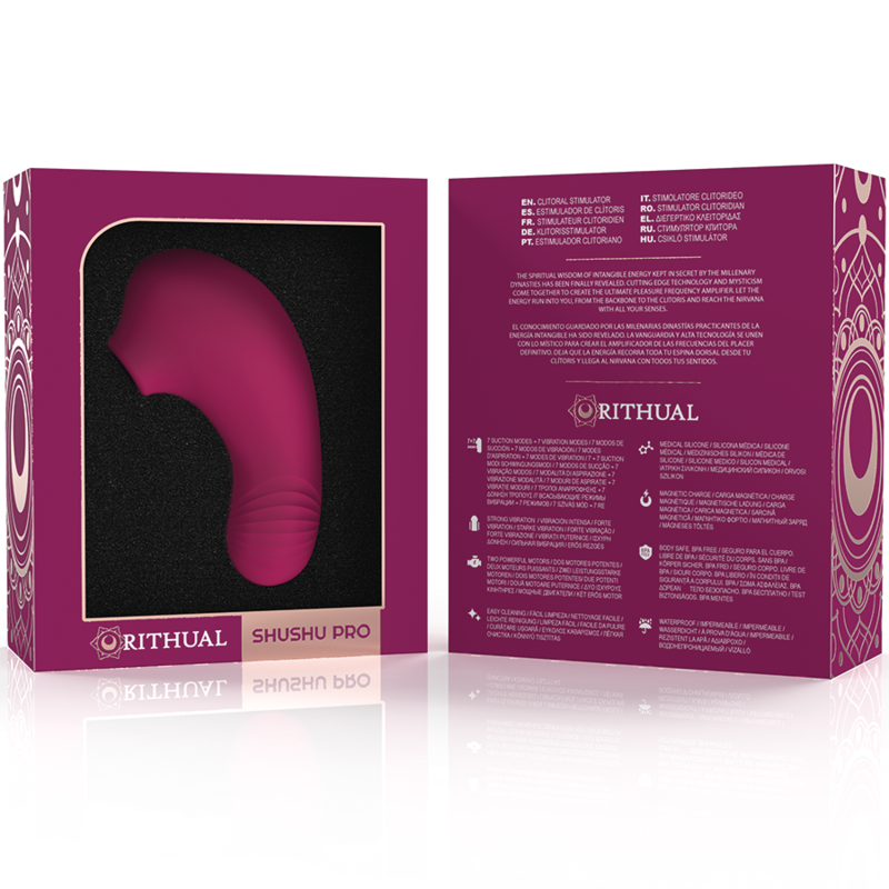 RITHUAL - STIMOLATORE PER CLITORIDE TASCABILE SHUSHU PRO 2 POTENTI MOTORI PER ORCHIDEE - RITHUAL | Lingerie Harness Boutique