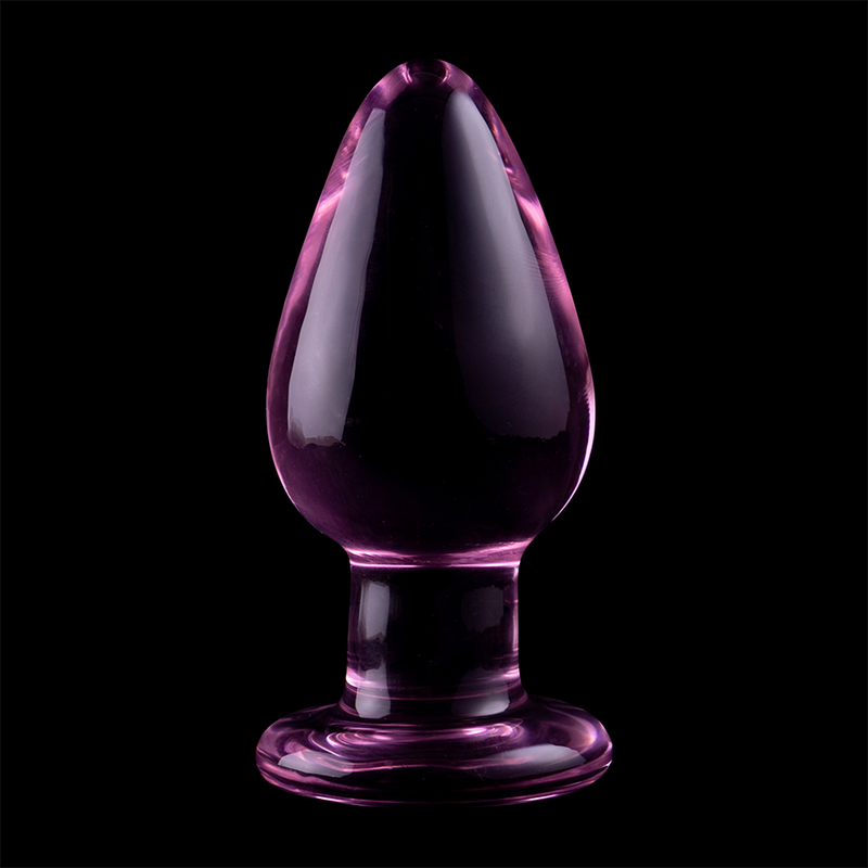 NEBULA SERIES BY IBIZA - MODELLO 3 PLUG ANALE VETRO BOROSILICATO TRASPARENTE 11 CM -O- 5 CM - NEBULA SERIES BY IBIZA | Lingerie Harness Boutique