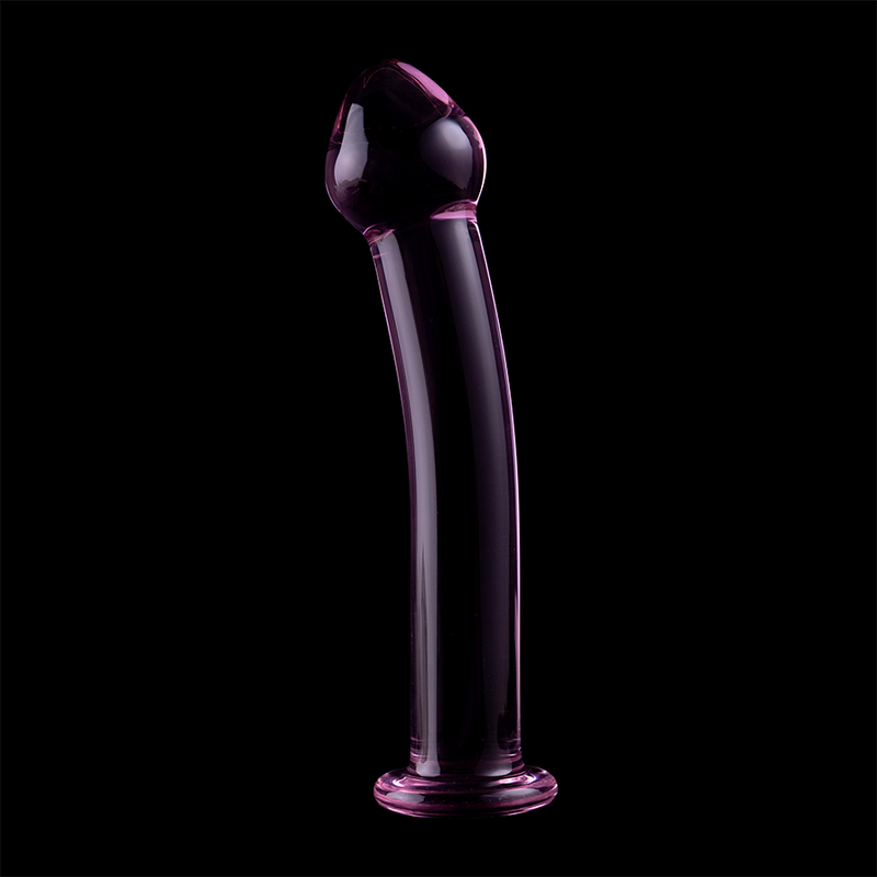 NEBULA SERIES BY IBIZA - MODELLO 11 DILDO IN VETRO BOROSILICATO TRASPARENTE 16 CM -O- 3 CM - NEBULA SERIES BY IBIZA | Lingerie Harness Boutique