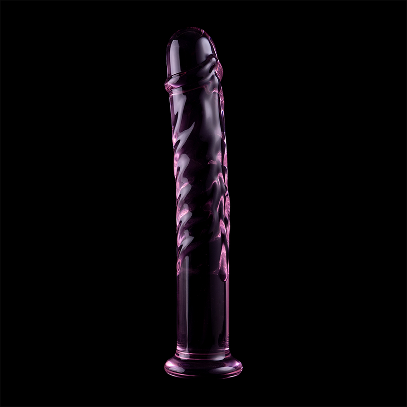 NEBULA SERIES BY IBIZA - MODELLO 16 DILDO IN VETRO BOROSILICATO TRASPARENTE 18.5 CM -O- 3 CM - NEBULA SERIES BY IBIZA | Lingerie Harness Boutique