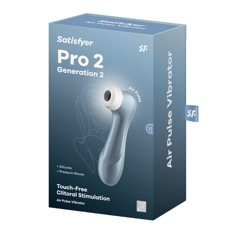 SATISFYER - STIMOLATORE PRO 2 BLU - SATISFYER AIR PULSE | Lingerie Harness Boutique