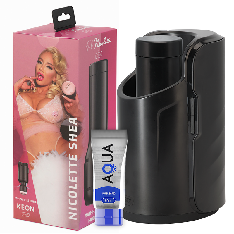KIIROO - KEON + FEEL NICOLETTE SHEA STROKER + LUBRIFICANTE DI QUALIT AQUA 50 ML - KIIROO | Lingerie Harness Boutique