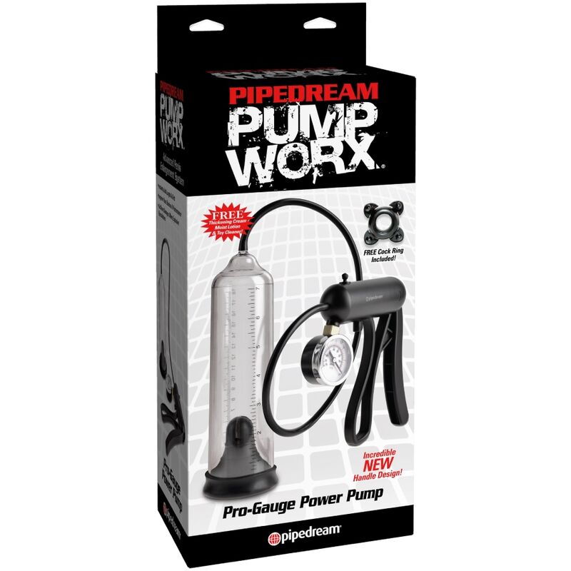 PUMP WORX - POMPA PRO-GAUGE POWER TRASPARENTE - PUMP WORX | Lingerie Harness Boutique