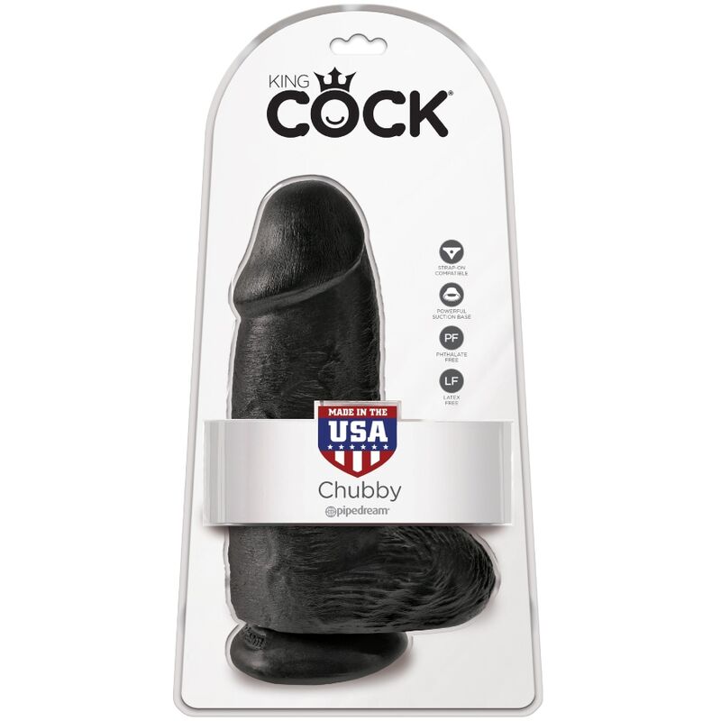 KING COCK - PENE REALISTICO PASSODATO 23 CM NERO - KING COCK | Lingerie Harness Boutique