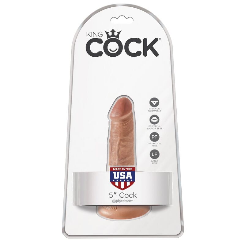 KING COCK - PENE REALISTICO 12 CM CARAMEL - KING COCK | Lingerie Harness Boutique