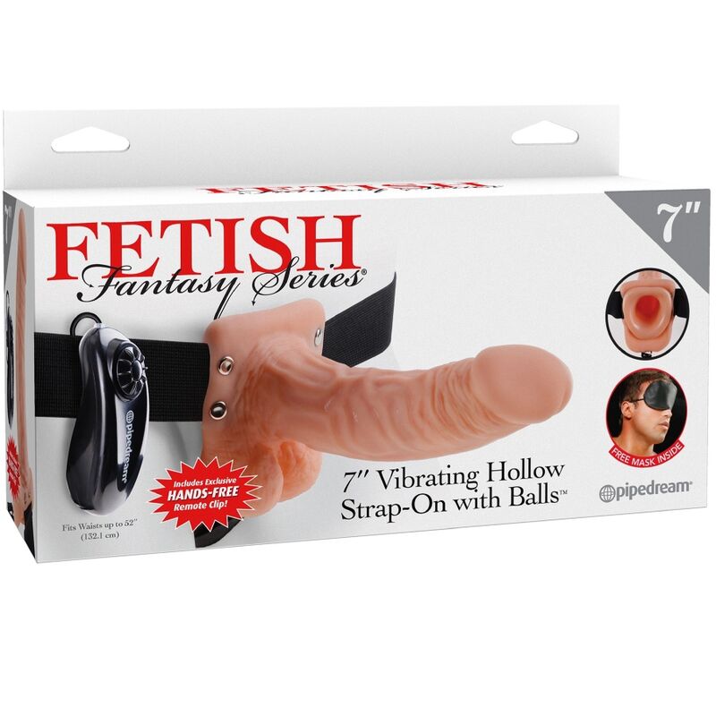 FETISH FANTASY SERIES - IMBRAGATURA REGOLABILE TELECOMANDO PENE REALISTICO CON TESTICOLI 17,8 CM - FETISH FANTASY SERIES | Lingerie Harness Boutique