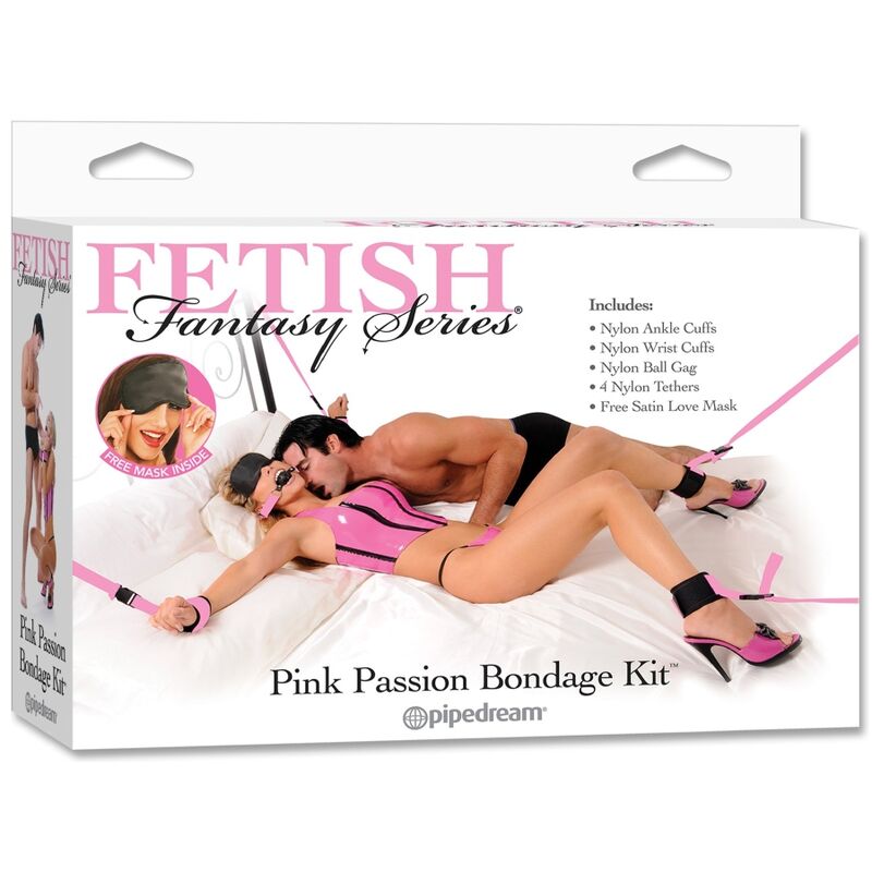 FETISH FANTASY SERIES - KIT BONDAGE ROSA - FETISH FANTASY SERIES | Lingerie Harness Boutique