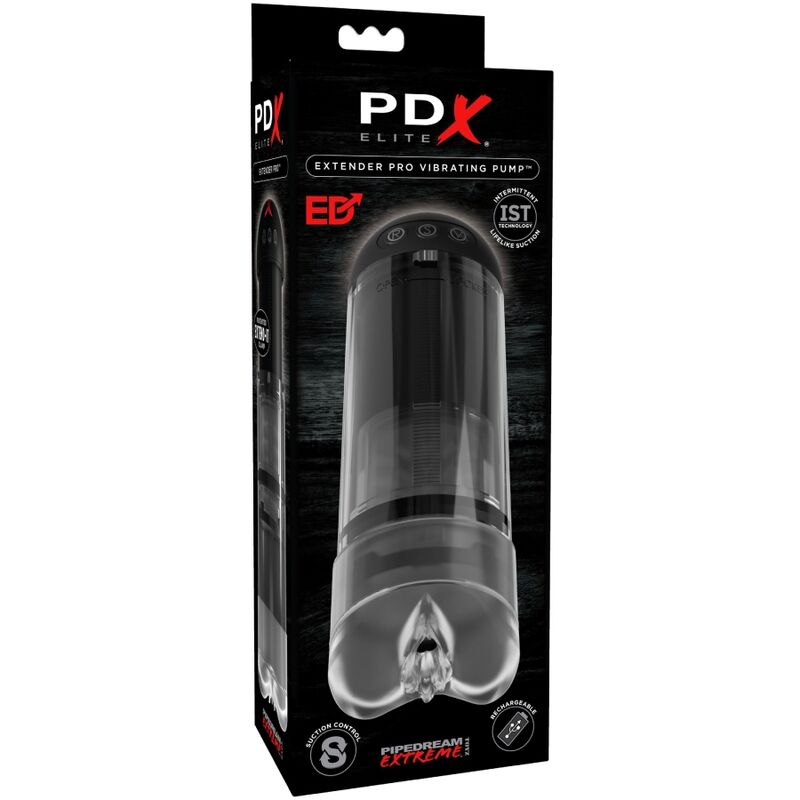 PDX ELITE - VIBRATORE STROKER EXTENDER PRO - PDX ELITE | Lingerie Harness Boutique