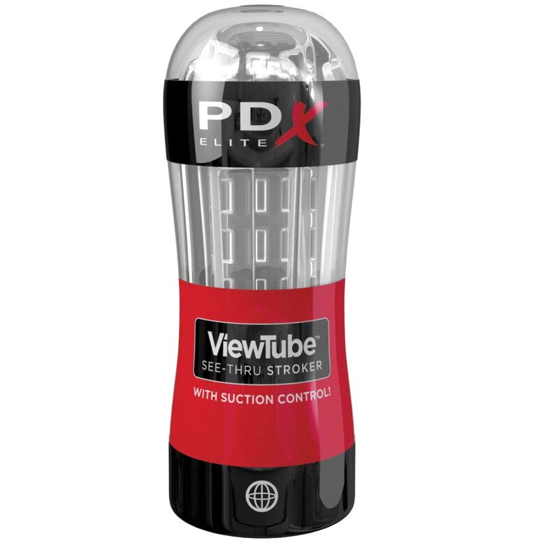 PDX ELITE - MASTURBATORE STROKER VIEWTUBE CONTROL ASPIRAZIONE TRASPARENTE - PDX ELITE | Lingerie Harness Boutique