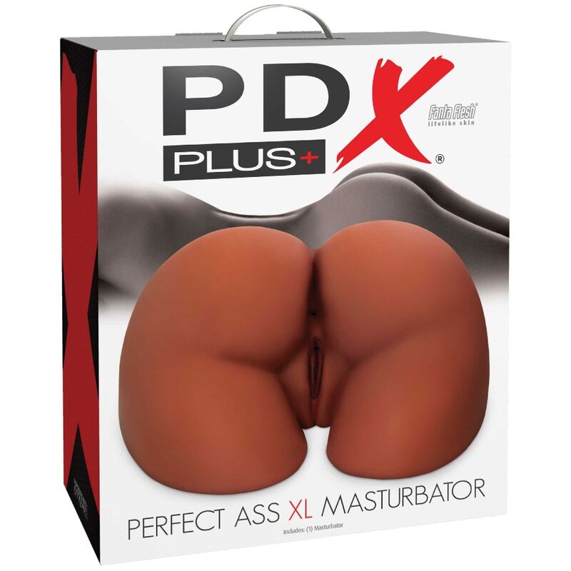 PDX PLUS - MASTURBATORE MARRONE A DOPPIA ENTRATA ASS XL PERFECT - PDX PLUS+ | Lingerie Harness Boutique