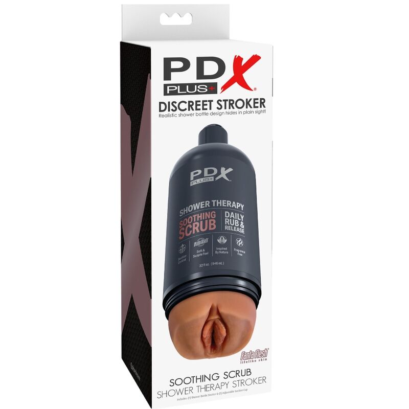 PDX PLUS - MASTURBATORE STROKER DESIGN DISCRETO DELLA BOTTIGLIA SCRUB LENITIVO SHAMPOO CANDY - PDX PLUS+ | Lingerie Harness Boutique
