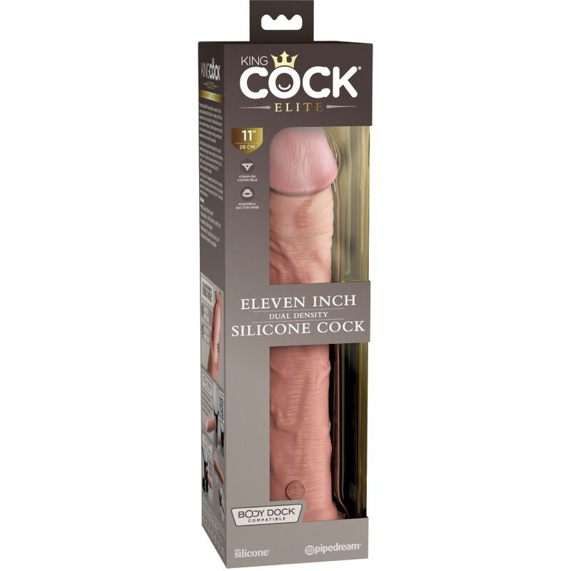 KING COCK - ELITE DILDO REALISTICO IN SILICONE 28 CM - KING COCK | Lingerie Harness Boutique