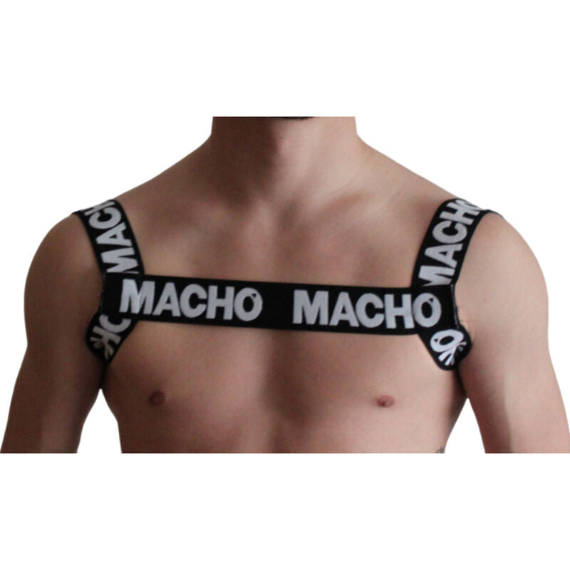 MACHO - CABLAGGIO DOPPIO NERO - MACHO UNDERWEAR | Lingerie Harness Boutique