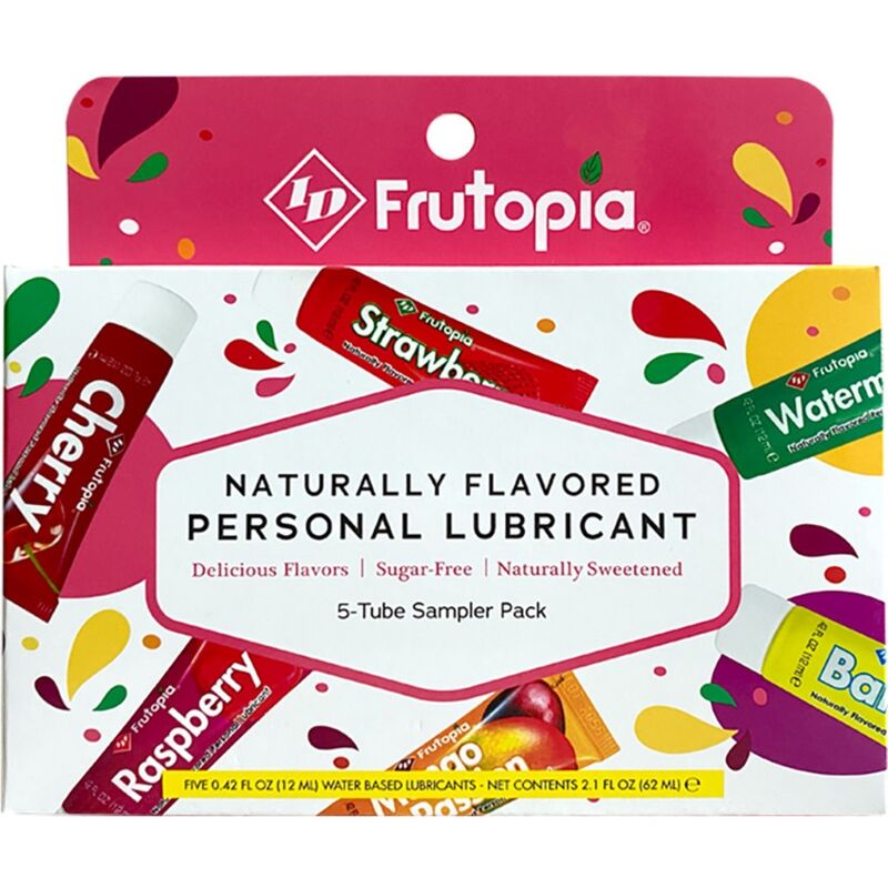 ID FRUTOPIA - LUBRIFICANTI ASSORTITI 5 CONFEZIONE DA 12 ML - ID FRUTOPIA | Lingerie Harness Boutique