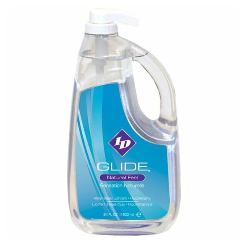 ID GLIDE - LUBRIFICANTE A BASE ACQUA + NATURAL FEEL IPOALLERGENICO 1900 ML - ID GLIDE | Lingerie Harness Boutique