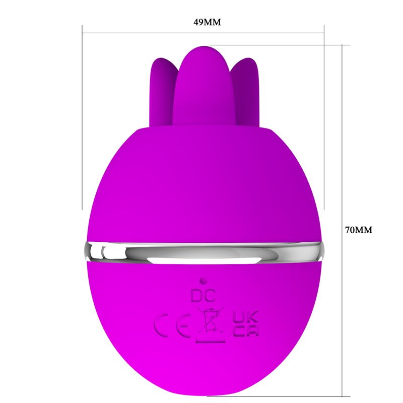 PRETTY LOVE - VIBRATORE IN SILICONE TONDO VIOLA GEMINI BALL - PRETTY LOVE FLIRTATION | Lingerie Harness Boutique