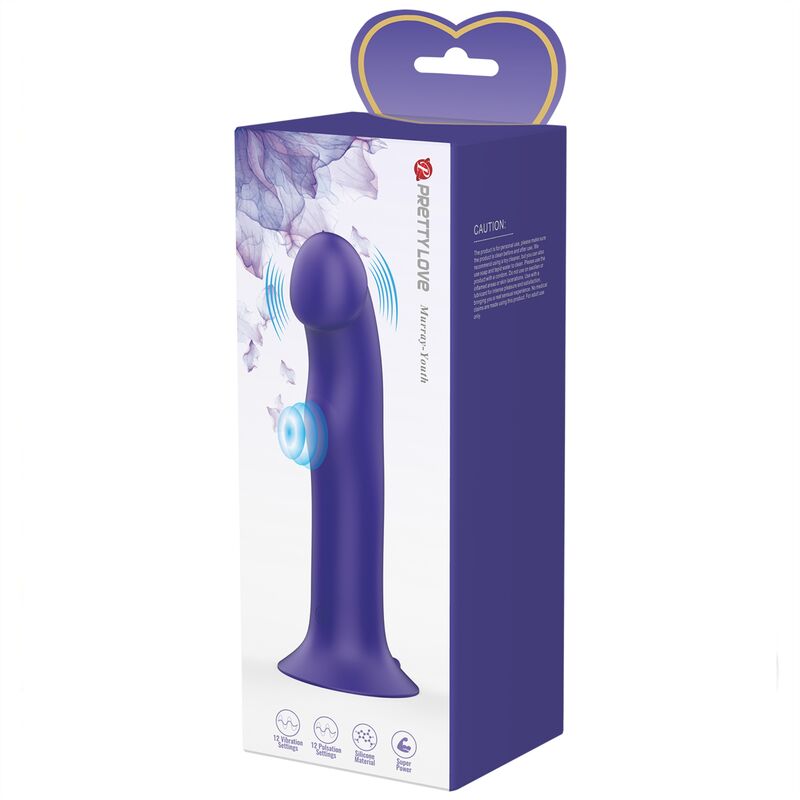 PRETTY LOVE - DILDO VIBRANTE MURRAY YOUTH E VIOLETTO RICARICABILE - PRETTY LOVE LED | Lingerie Harness Boutique