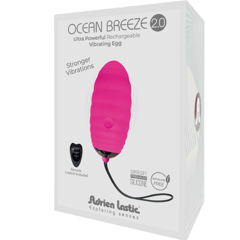 ADRIEN LASTIC - OCEAN BREEZE 2.0 UOVO VIBRANTE RICARICABILE TELECOMANDO ROSA - ADRIEN LASTIC | Lingerie Harness Boutique