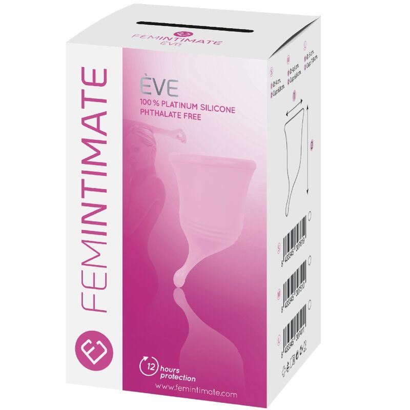 FEMINTIMATE - EVE NUOVA COPPE MESTRUALI IN SILICONE - TAGLIA S - FEMINTIMATE | Lingerie Harness Boutique