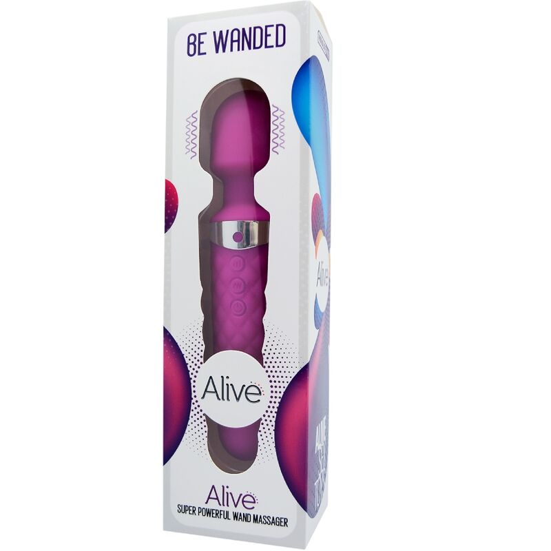 ALIVE - BE WANDED VIBRATORE MASSAGGIATORE VIOLA - ALIVE | Lingerie Harness Boutique